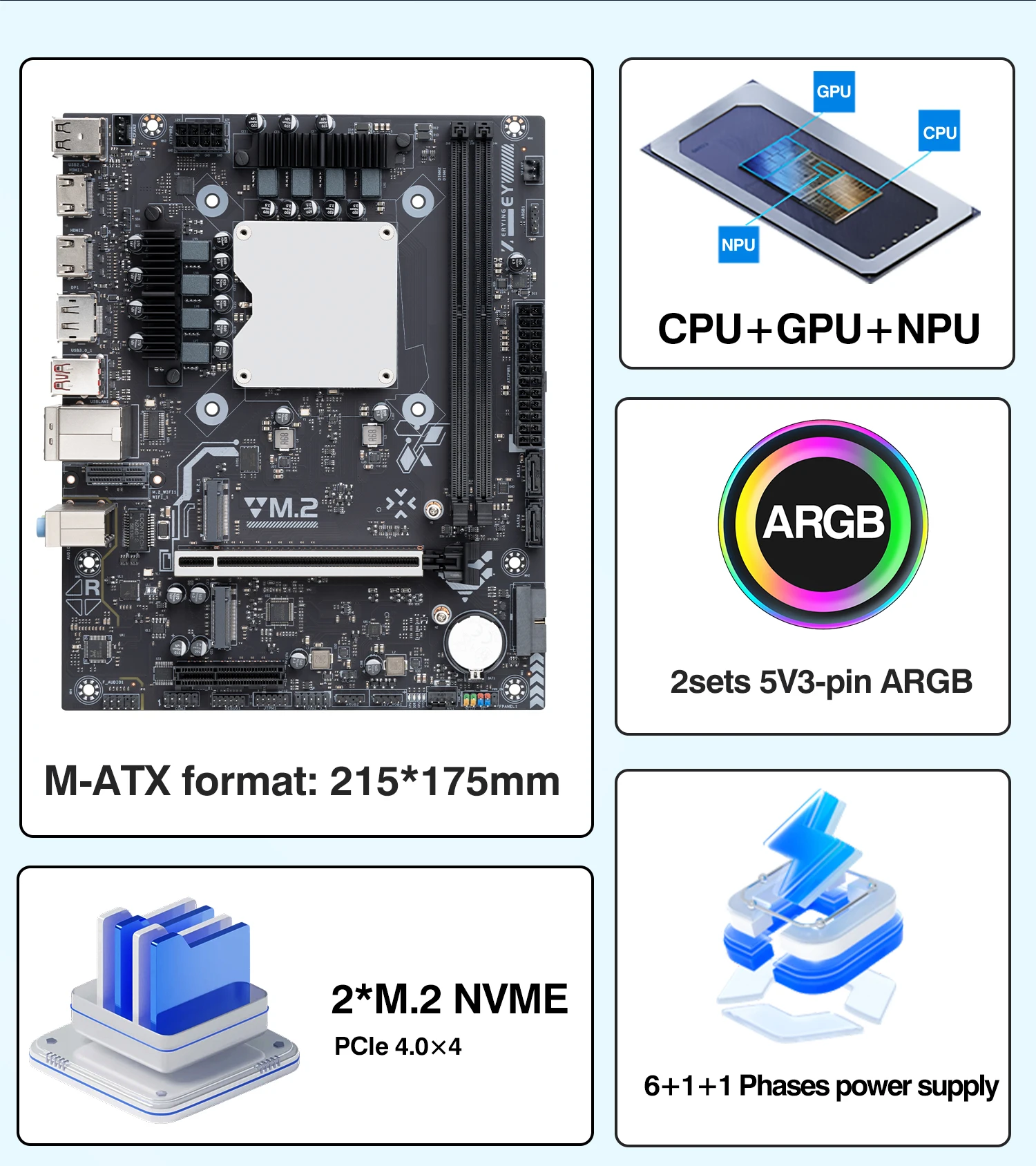 울트라 ES 0000 시리즈 메인보드 CPU 포함 DDR5 RAM 지원