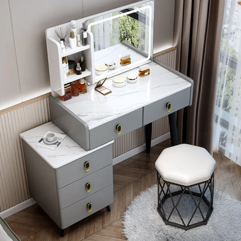 High Sense Dressing Table Storage Cabinet Apartment Simplicity Dressing Table Luxury Modern Penteadeira Para Quarto Furniture