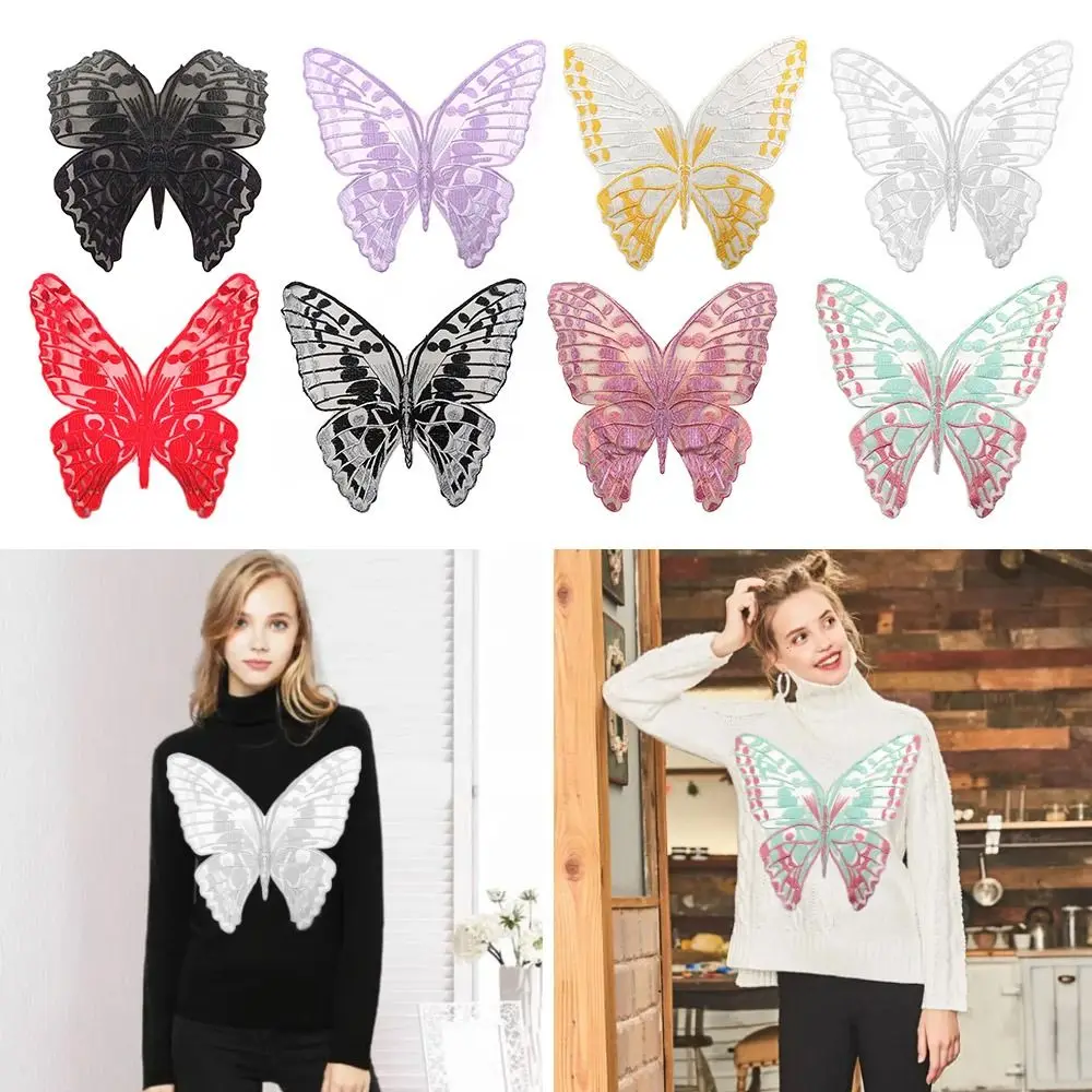 Embroidered Butterfly Collar Flower Lace Hollow Evening Prom Cape Accessories Chest Flower Clothing Accessories DIY Sew