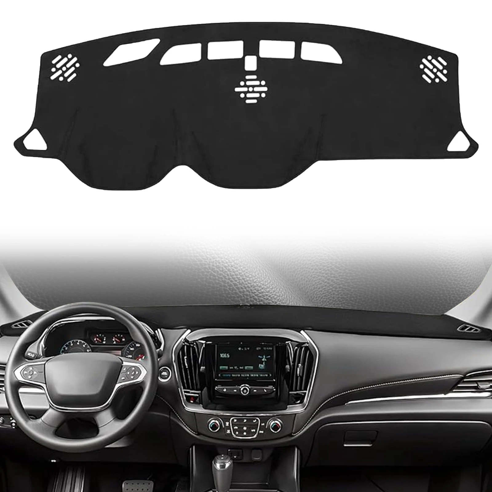 

for Chevrolet Traverse MK2 2024 2023 2022 - 2018 Car Dashmat Dashboard Cover Pad DashMat Sunshade Protective Carpet Accessories