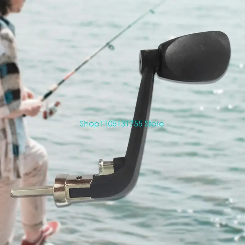 K0EF Fishing Rod Power Handle Reel Crank Rocker Arm Grip Fishing Accessory
