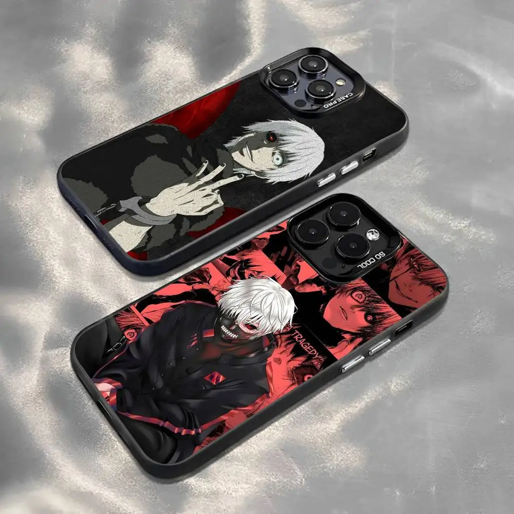 T-Tokyo Ghoul K-Ken K-Kaneki Phone Case For iPhone 17,16,15,14,13,12,11 Plus,Pro Max,XS,Colorful Silver Phone case Funda Cover