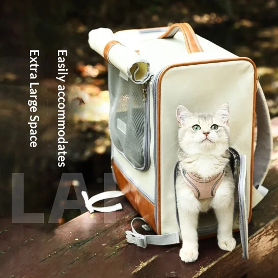 Transportín mochila transpirable para gatos Ragdoll y perros - imagen 3