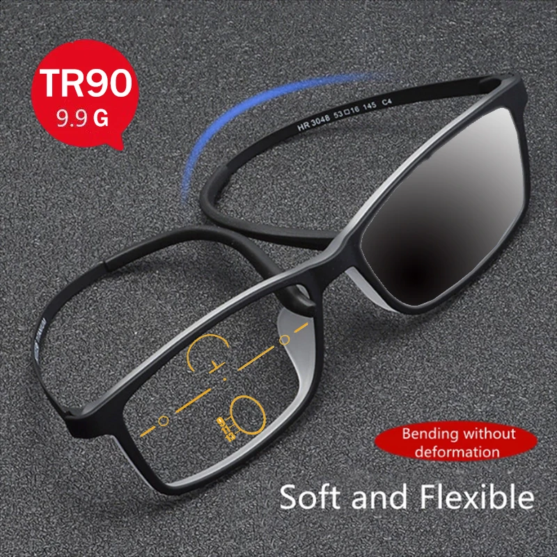 

High Quality Business Pure Titanium Reading Glasses Men Women TR90 Anti-Blue Ray Computer Prescription Glasses Diopter +1.0 +4.0