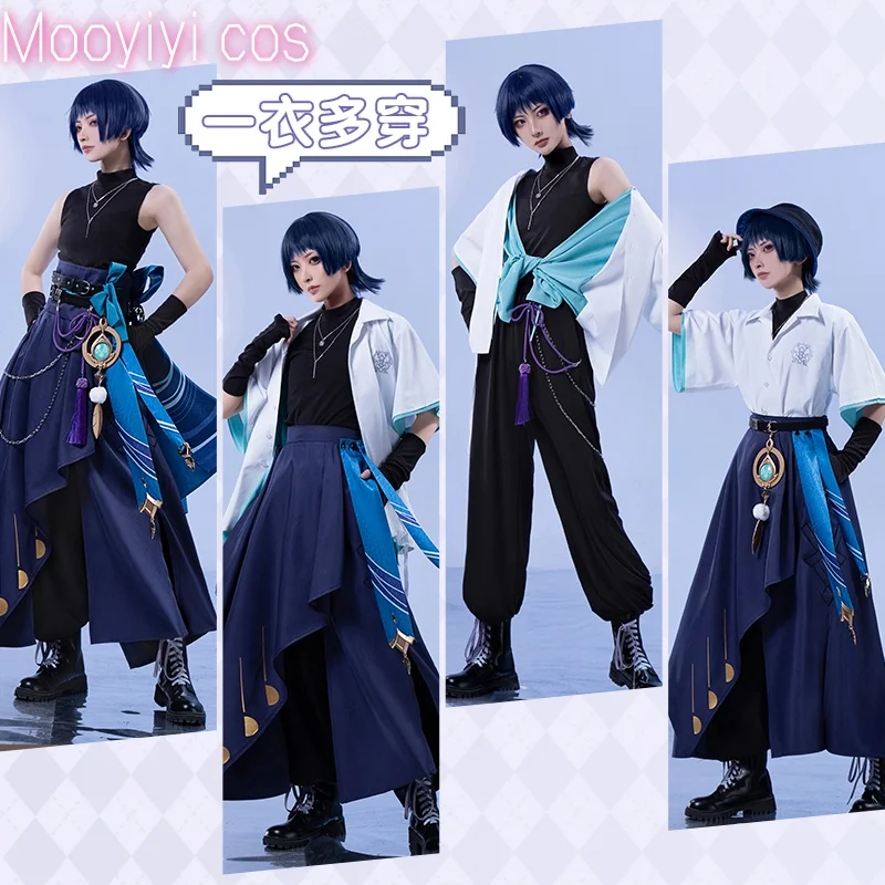 

Newly enshin Impact Wanderer Cosplay Costume, Halloween Party, Christmas Role Playing, Comic Hat Guy Ballade, S-XL, New