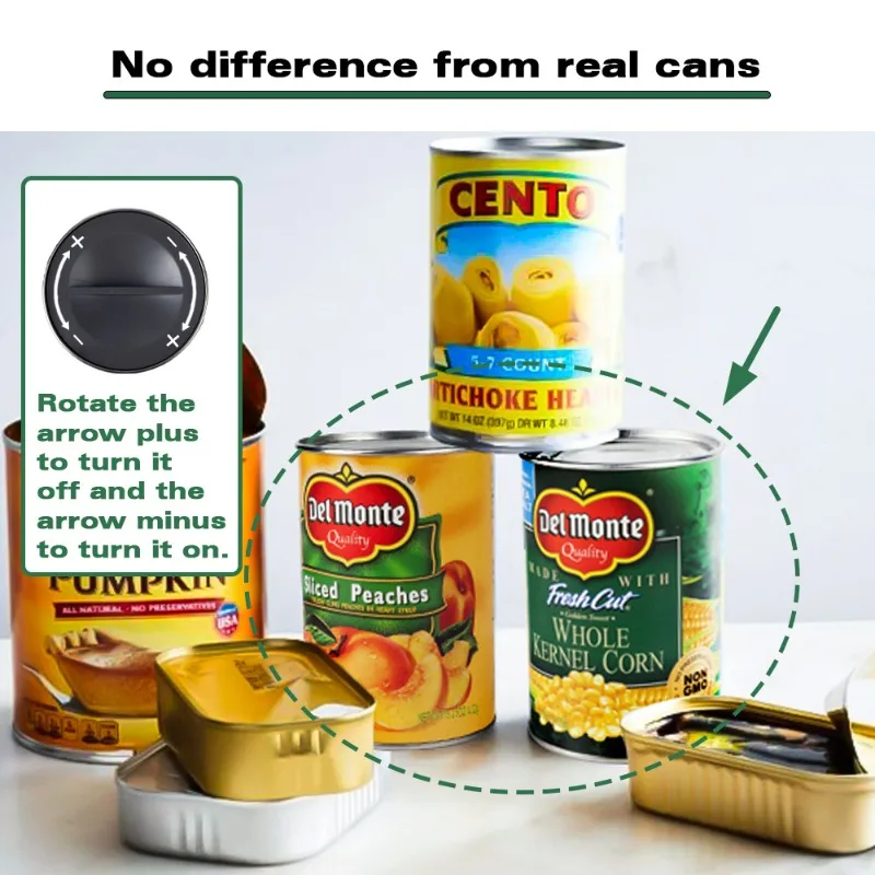 Transférer des canettes alimentaires sûres, compartiments de sécurité cachés, poubelles cachées, armoires de cuisine, espèces cachées, cachés