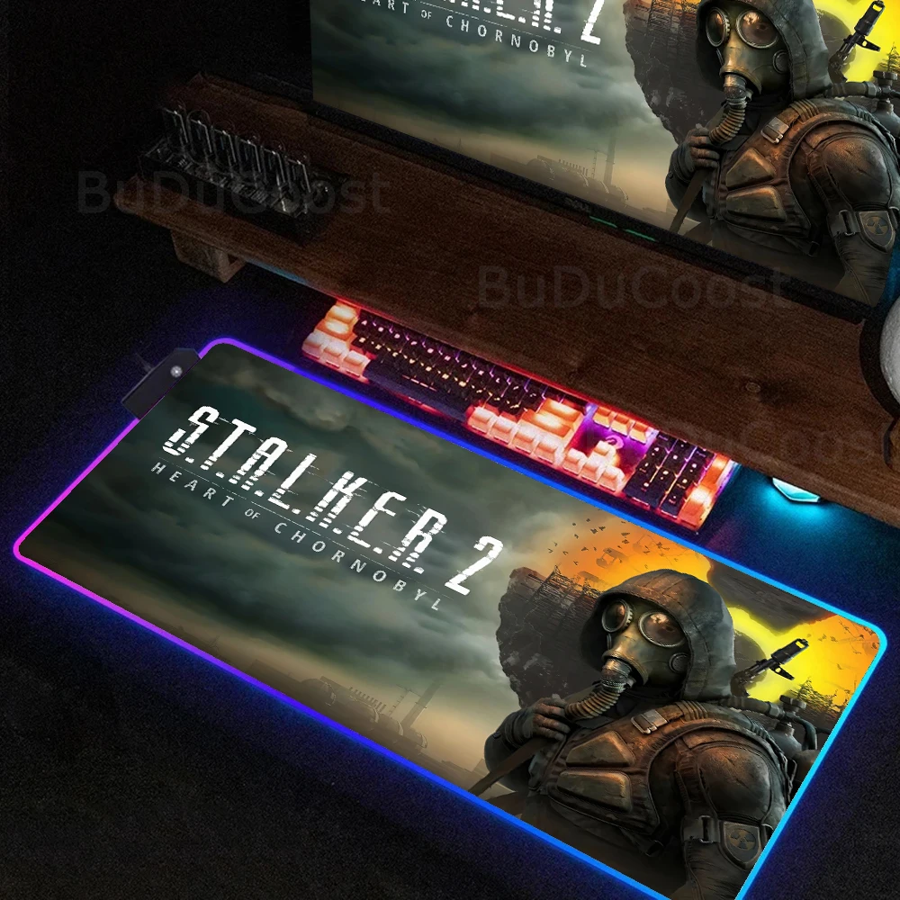 Many people like it Stalker 2 Mouse Pad HD definition printing mouse pad RGB backlight computer Large game accessories mouse pad