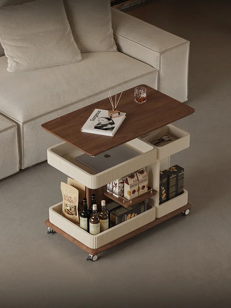 

Передвижной приставной столик, гостиная, небольшая квартира, домашний диван, приставной шкаф, тележка, многофункциональный подъемный маленький кофе