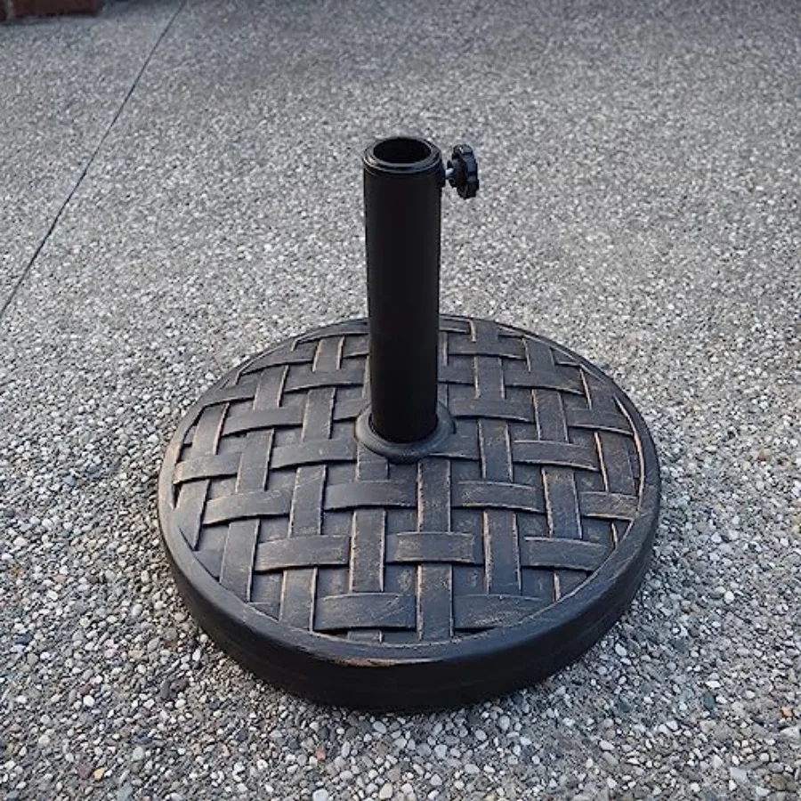 

Основание для зонта для патио Oakland Living, круглое, из пластика и бетона, цвет античная бронза