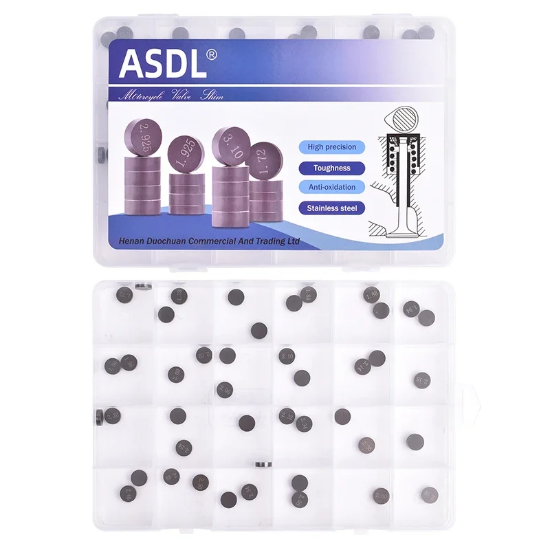 Motorcycle Engine Parts Adjustable Valve Pad Shims diameter 8.85-8.9 mm thickness 1.72mm-2.6mm Valve Shim Kit For KT/M 250 450