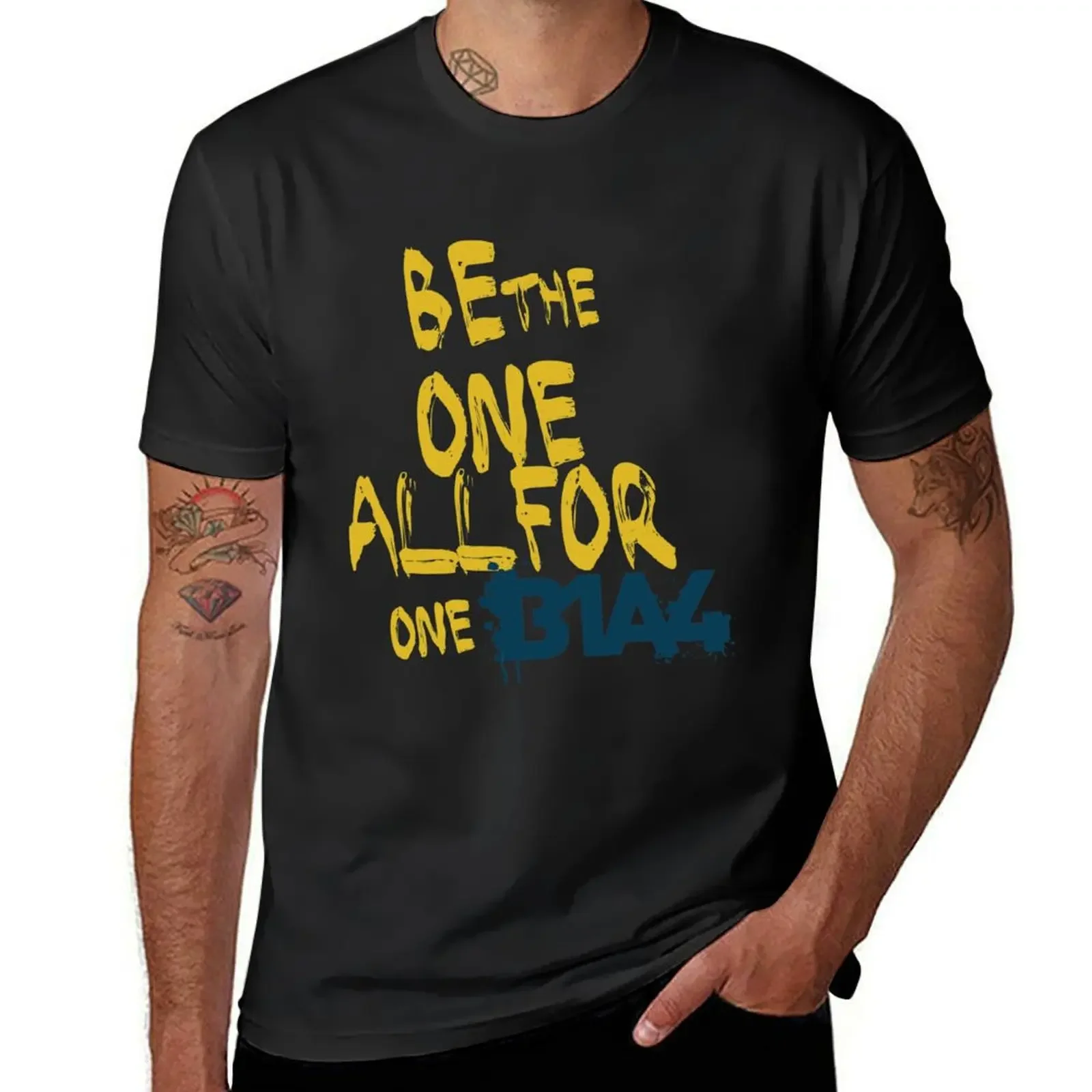 

B1A4 - Be the One All for One (Graffiti) T-Shirt plain anime t shirts Louboutins mens graphic t-shirts anime