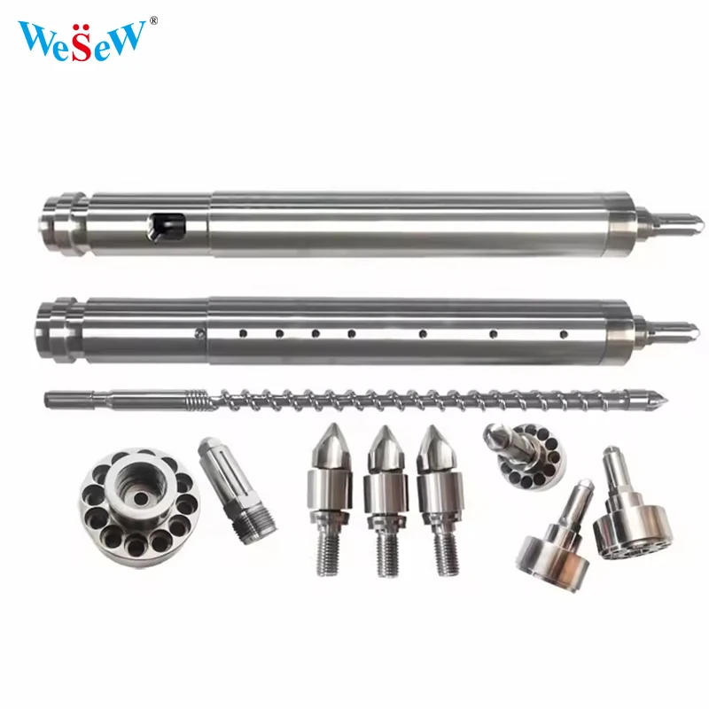 

Инъекционный винт OEM, нитрированная легированная сталь, индивидуальное обслуживание производителей для корозійных и износостойких формовочных машин