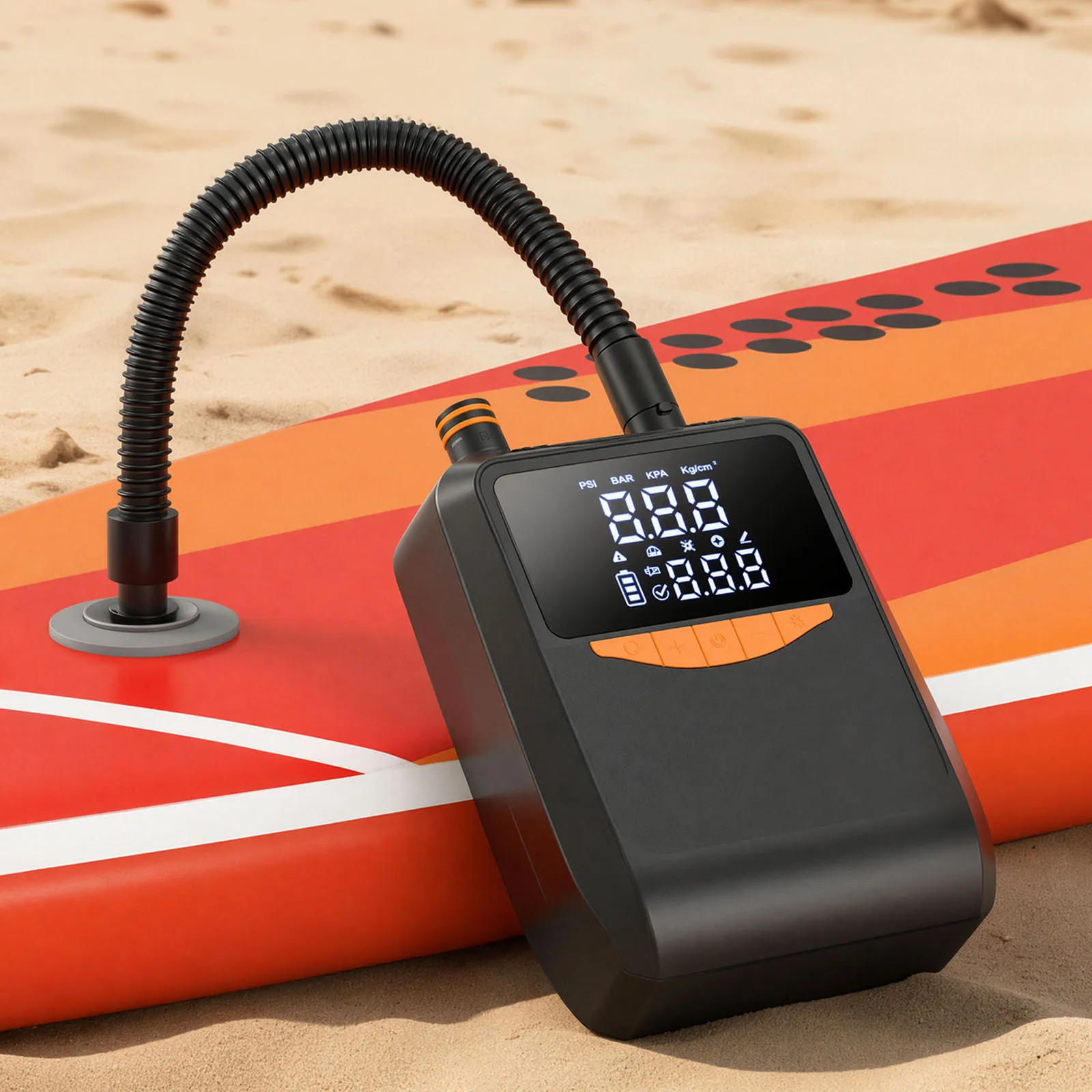 6000mAh Electric Paddle Board Pump Auto-Off Portable Tire Inflator 20PSI SUP Pump for Stand Up Paddle Boards Car Tires