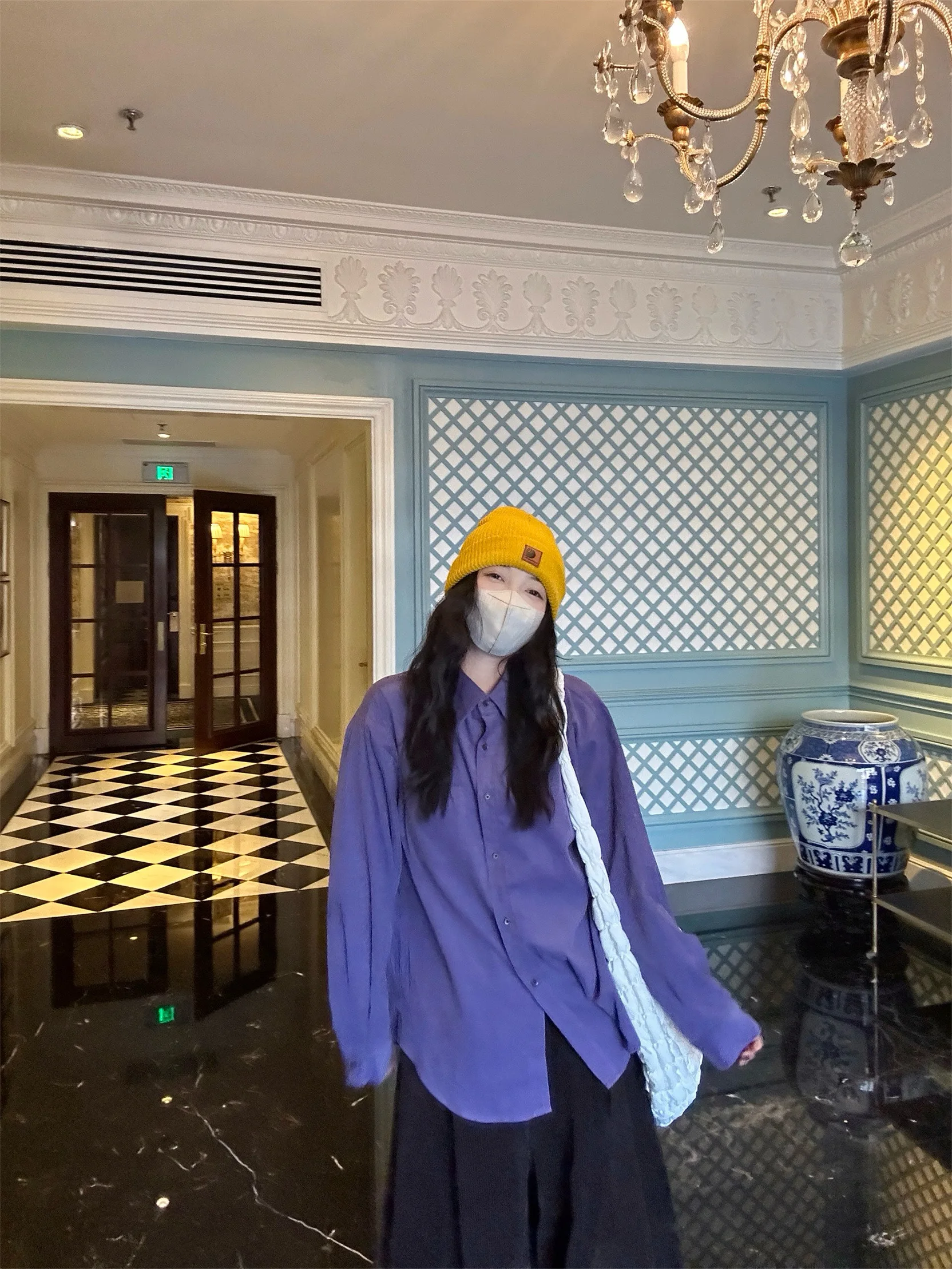 

Женская классическая хлопковая рубашка KangKang из вельвета с длинным рукавом, свободного кроя, в гонконгском стиле, осенне-зимняя коллекция