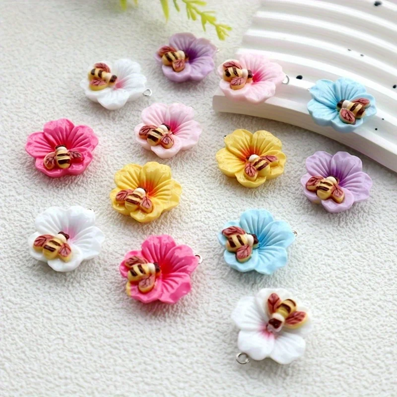 10Pcs Resin Flat-Ba…