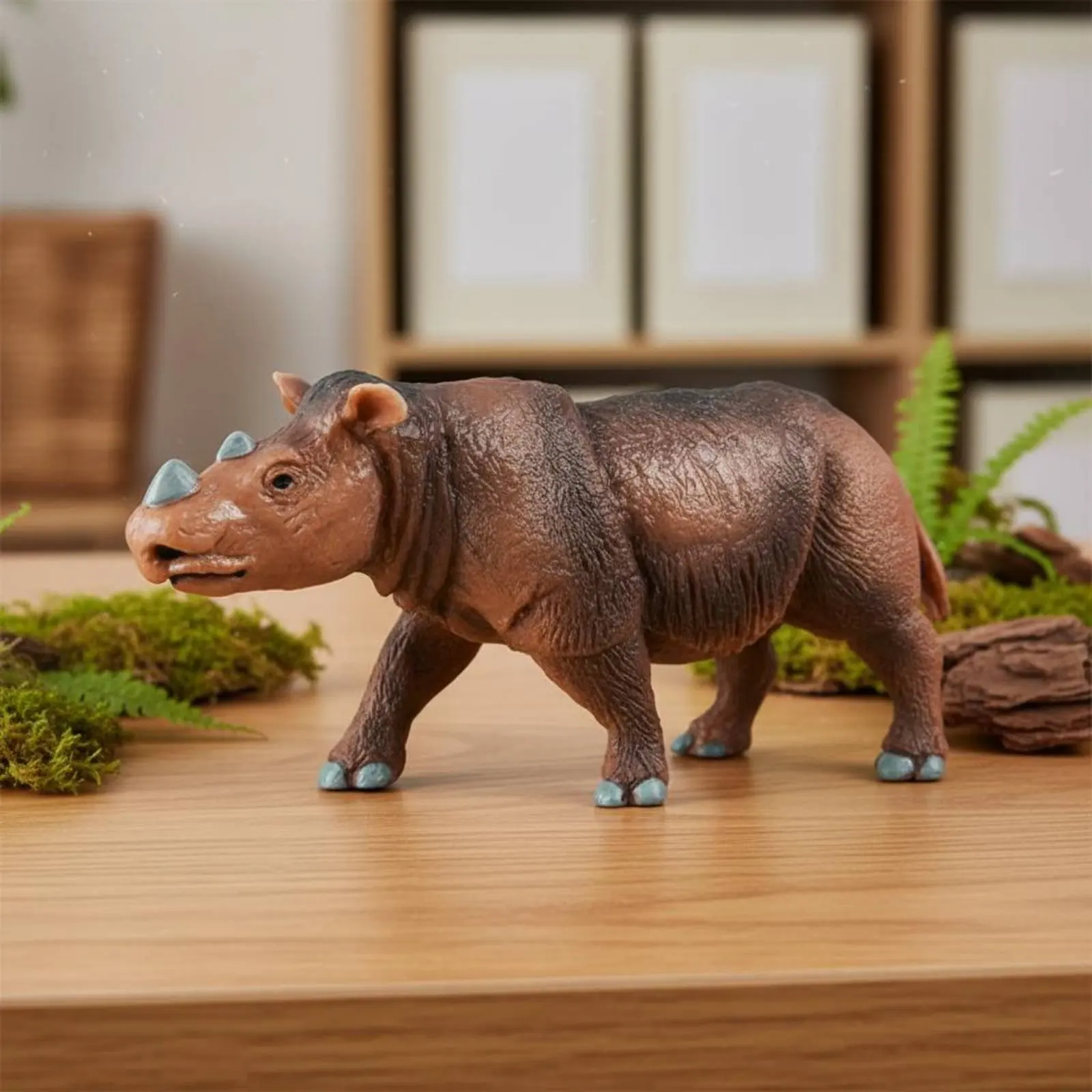 Realistic Creature Toy Educational Wildlife Creature Model Hippopotamus Figure Long-Lasting Realistic Hippo Model Collectible