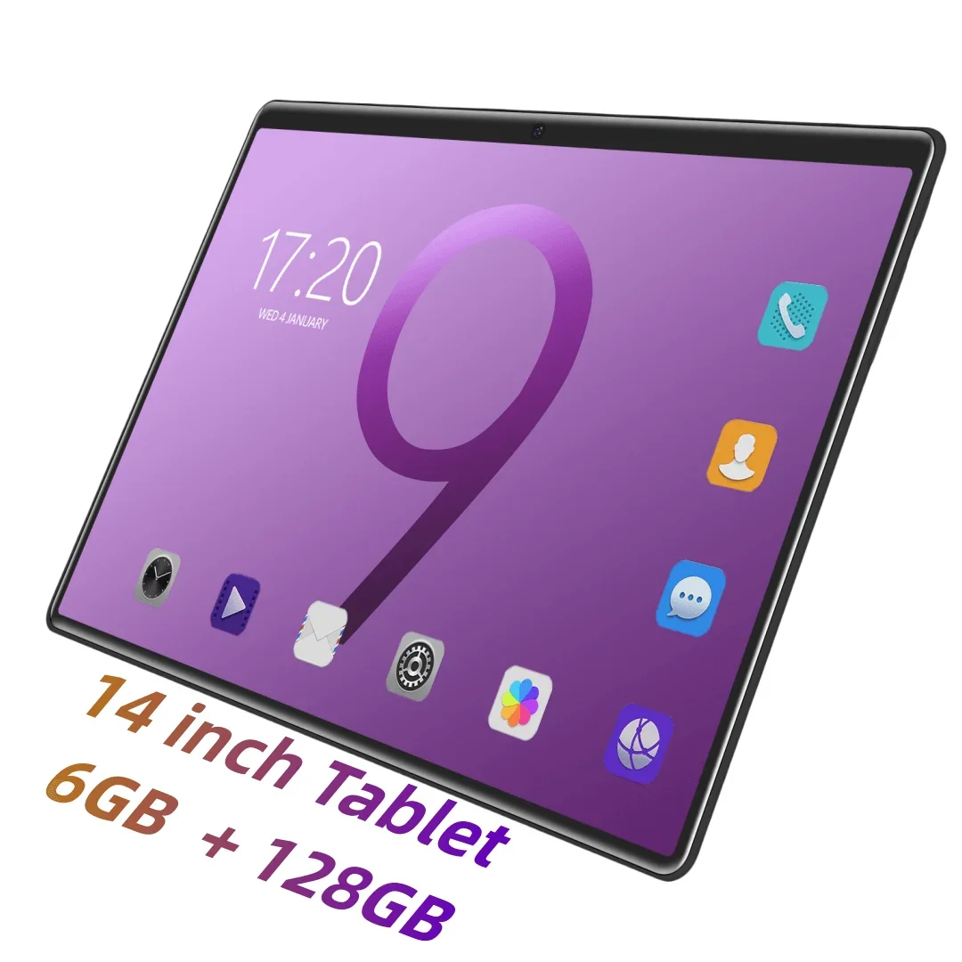 Big Screen 14 inch FHD Touch Screen MTK6769 Octa Core Android 13.0 6GB+128GB Wifi 4G Network Tablet for Education