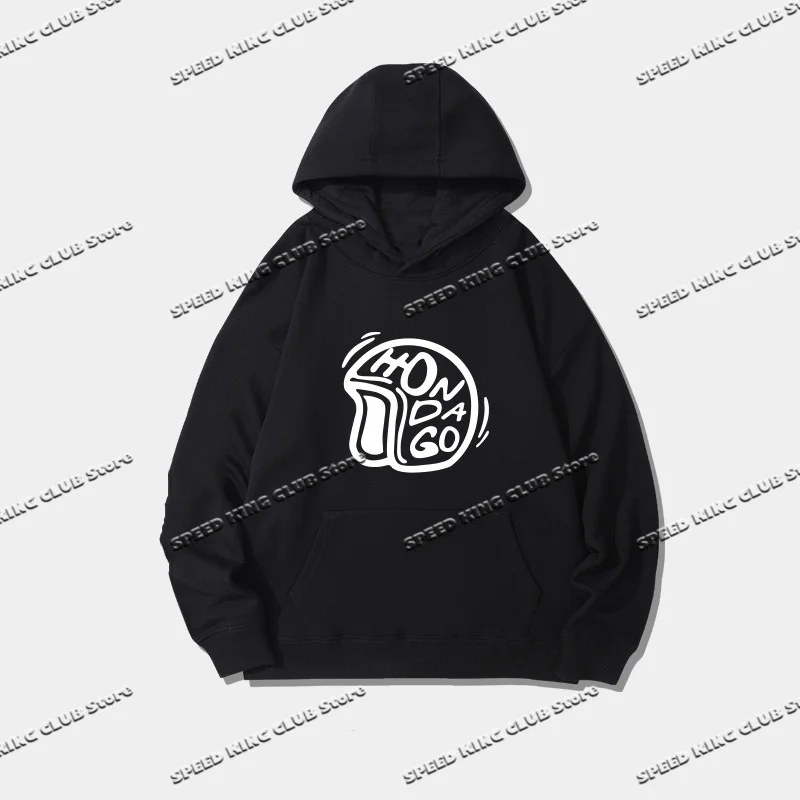 Vintage Racing Hoodie Moto Printed Men Sweater Loose Thickened Unisex Motorcycle Hoodie For Autumn Street Hooded Men's Clothing