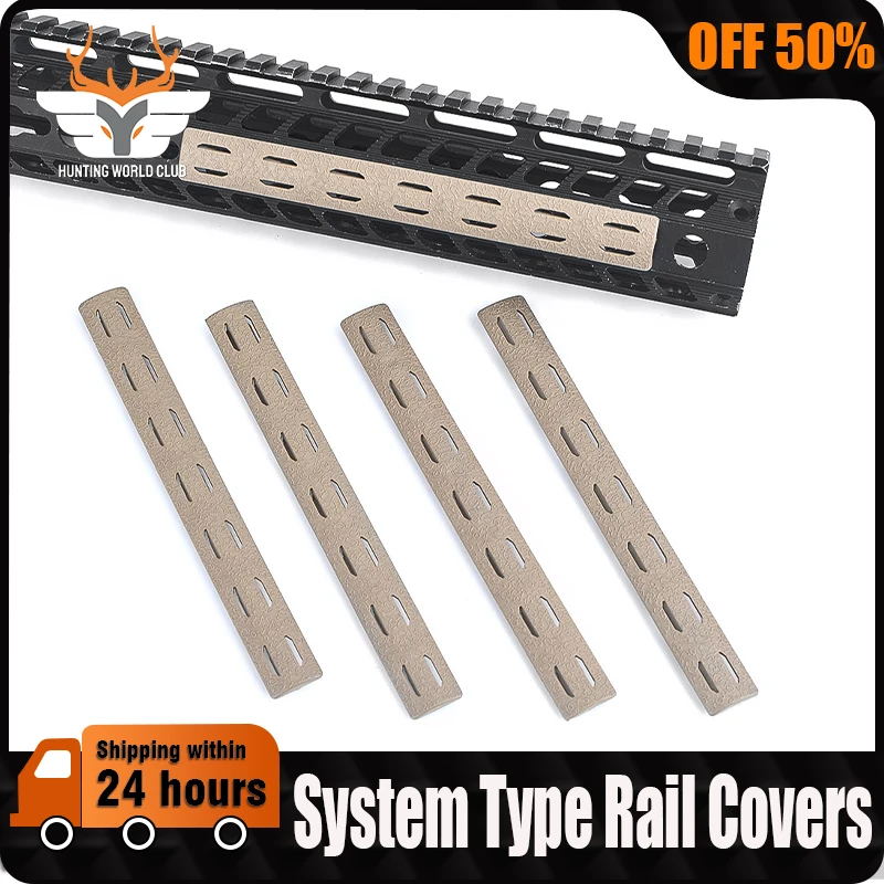 5PCS MLOK KEYMOD Rail Nylon Plastic Rail Accessories Mount Kit Airsoft SLOT SYSTEM For Outdoor Wargame Hunting Scout Rail Cover