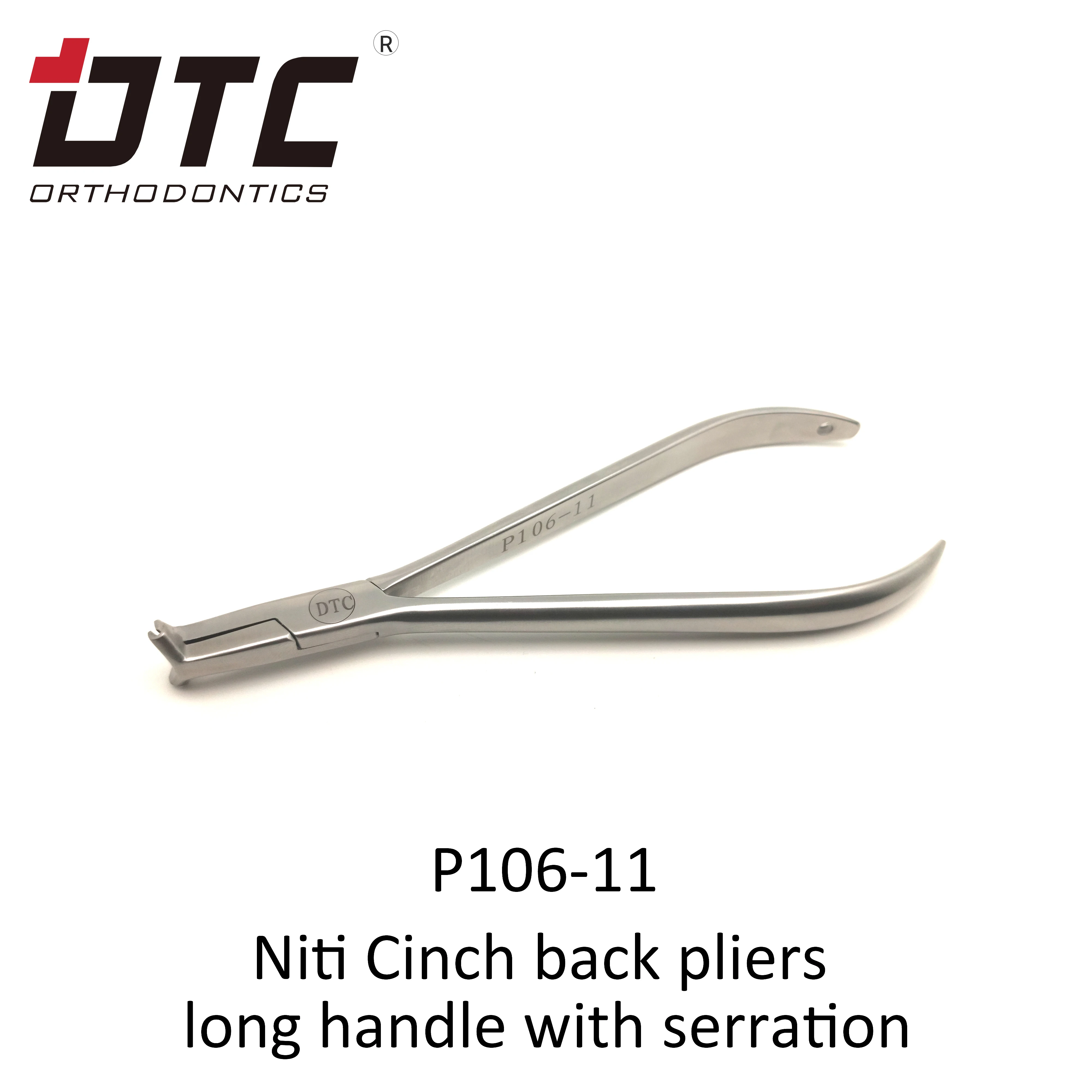 New Design Manual Orthodontic Dental Pliers Stainless Steel Mini Niti Cinch Back Plier CE Certified