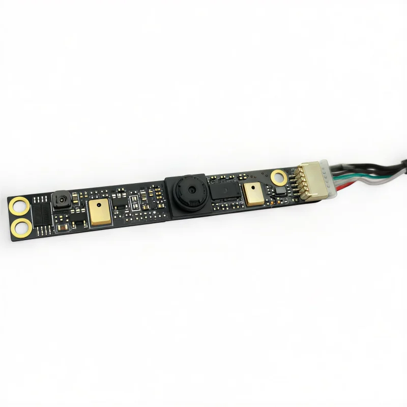 720P USB Camera Module 1/4-Inch CMOS Sensor 30FPS Fixed Focus Dual Mic Camera for Windows Linux Plug and Play
