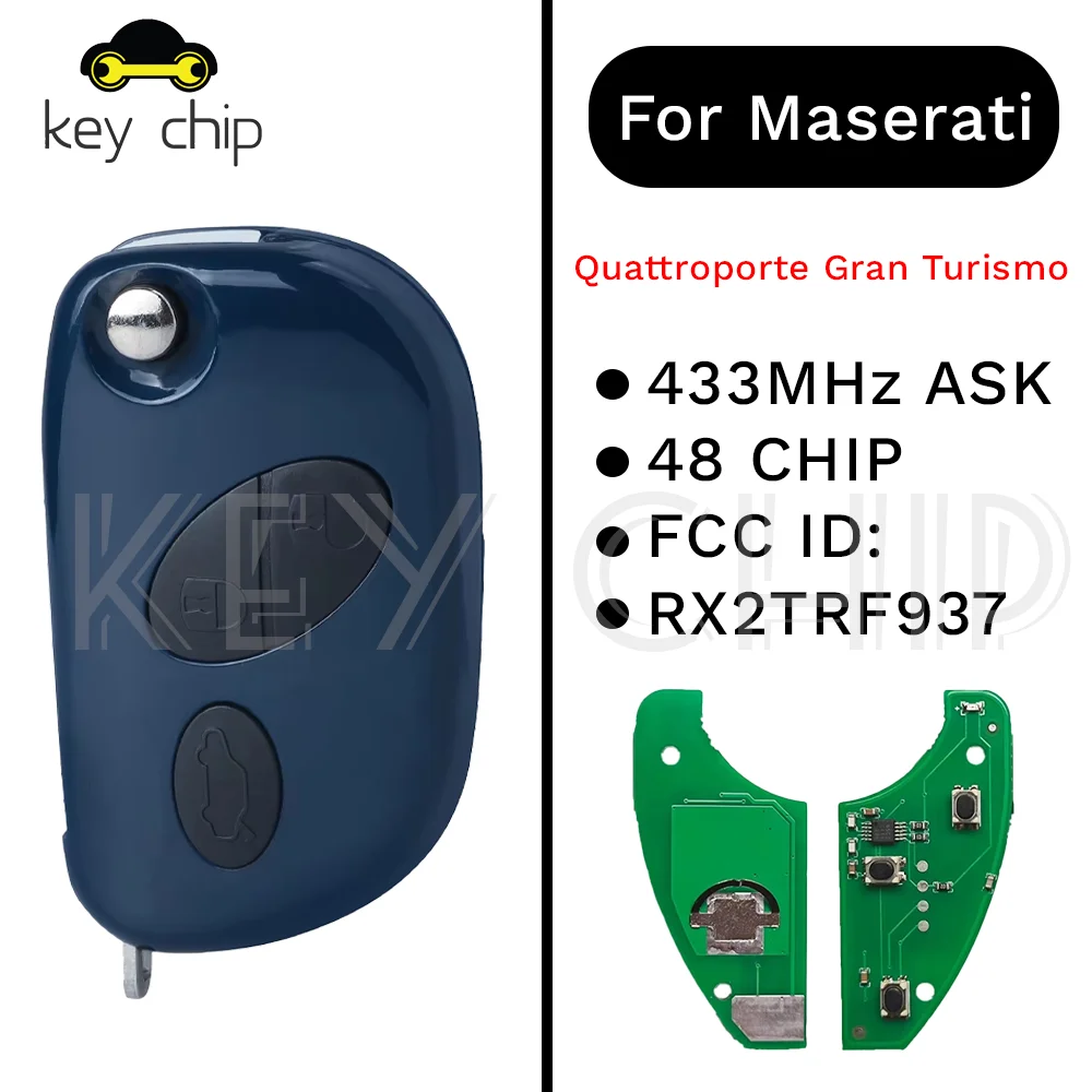 

Для Quattroporte GranTurismo RX2TRF937 раскладной ключ 433 МГц ASK 48 ЧИП 3 кнопки