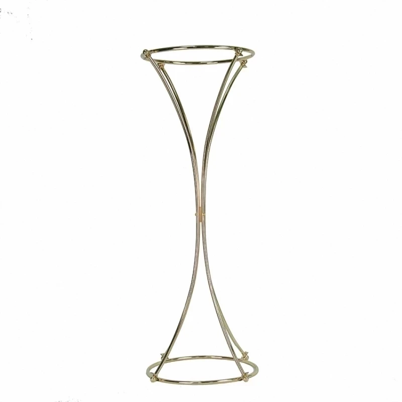 10PCS Vases Gold Flower Stand 80 CM Metal Road Lead Wedding Centerpiece Flowers Rack For Event Party Home Decoration