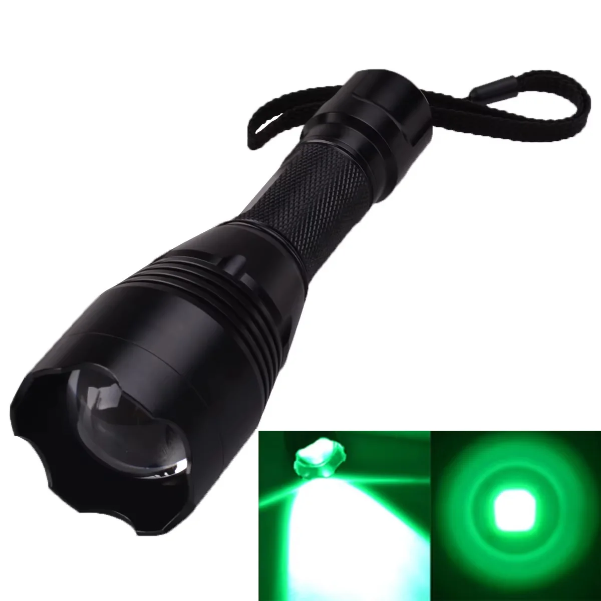 

Richfire High Power Hunting Zoom Flashlight 1000 Lumens Torch Light with 18650 Battery for Outdoor Camping Self Defense