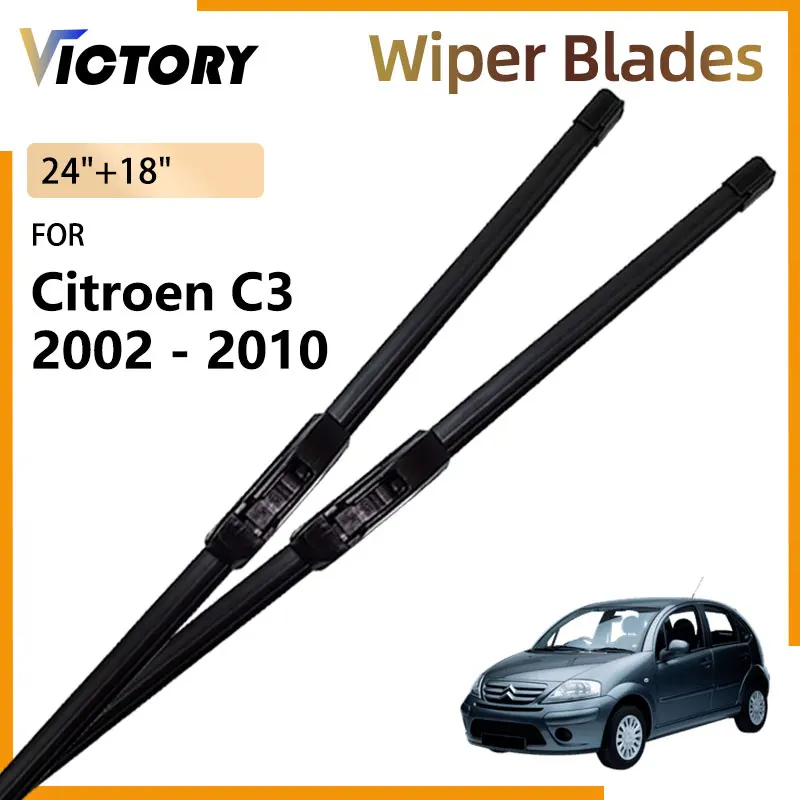 For Citroen C3 1 Hatchback FC FN 2002 - 2010 2009 2008 2007 2006 2005 Accessories Front Wiper Blades Windshield Windscreen Brush