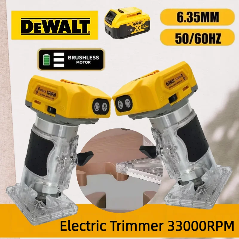 

Dewalt 33000RPM Brushless Electric Trimmer Cordless Woodworking Trimming Machine Wood Router Milling Engraving Slotting Machine