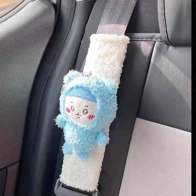 Chiikawa autokussen, schoudervulling, pluche dames nekkussen, taillekussen, cartoon Usagi Hachiware auto-onderdelen vakantie cadeau kussen