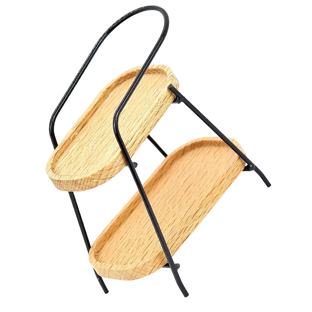 

Миниатюрная деревянная подставка для хранения, декоративная мебельная подставка, полка для гостиной, аксессуары для микродома