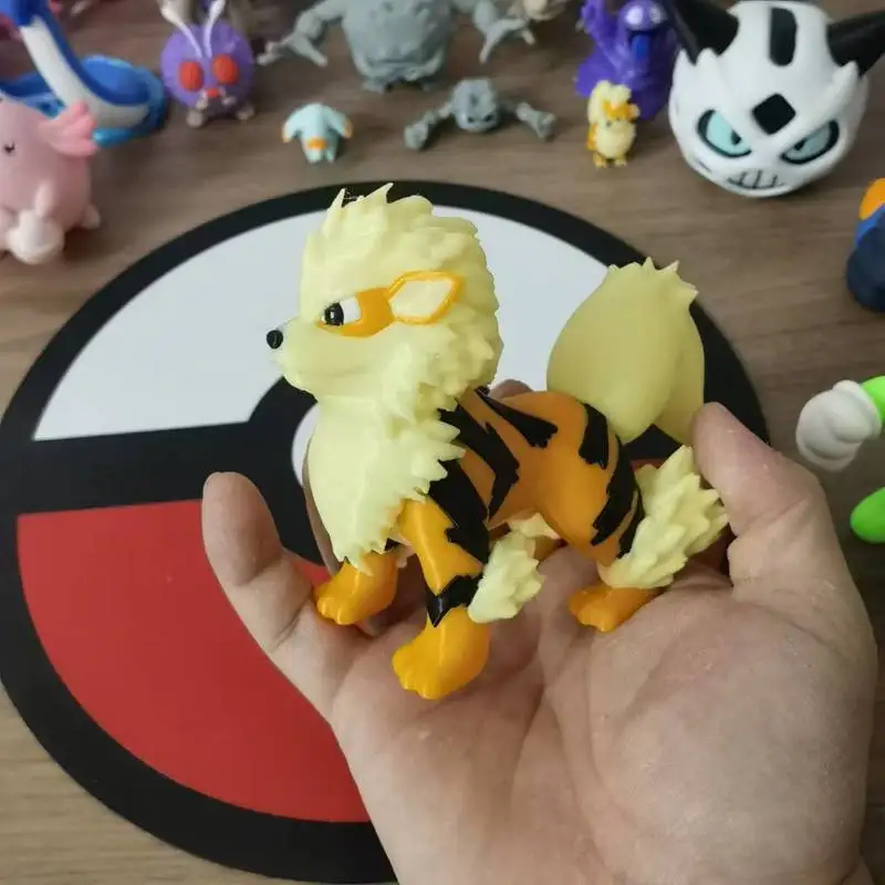 Anime Arcanine Growlithe Cartoon Character Proportion World 1:20 Diy 3D Printing Kawaii Character Desktop Model Kids Toys Gifts