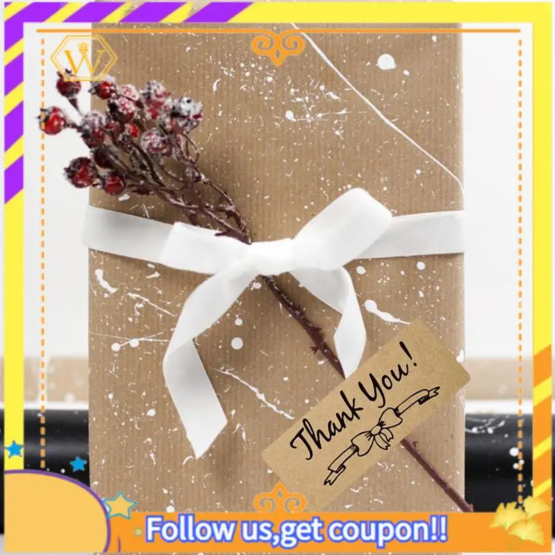 Latest-1200Pcs Thank You Stickers Set, Thank You Stickers Label Roll Thank You For Envelope Retail Store Kraft Paper Thank You S