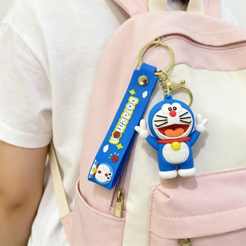 

Hot Cartoon Doraemon Series Backpack Pendant Creativity Exquisite Cute Character PVC Doll Key Chain Boys and Girls Gift