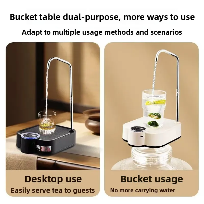 For Household Desktop Electric Water Pump Automatic Purified Water Feeder Dual Purpose Bucket Table Absorption Dispenser
