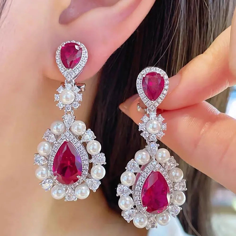 

Missvikki NEW TRENDY ROUND BALL Drop Dangle Earring For Women Bridal Earring aretes de mujer modernos Fashion Gift 2023 Hot