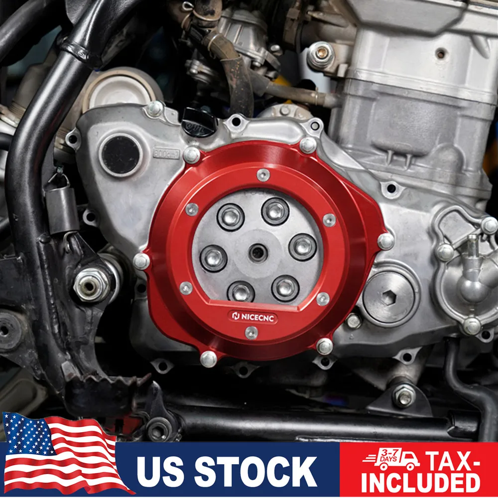 

Transparent Clutch Cover Protector with Gasket for Honda TRX450R 2004-2008 TRX450ER 2006-2014 2009 OEM 11351-HP1-670 ATV Part