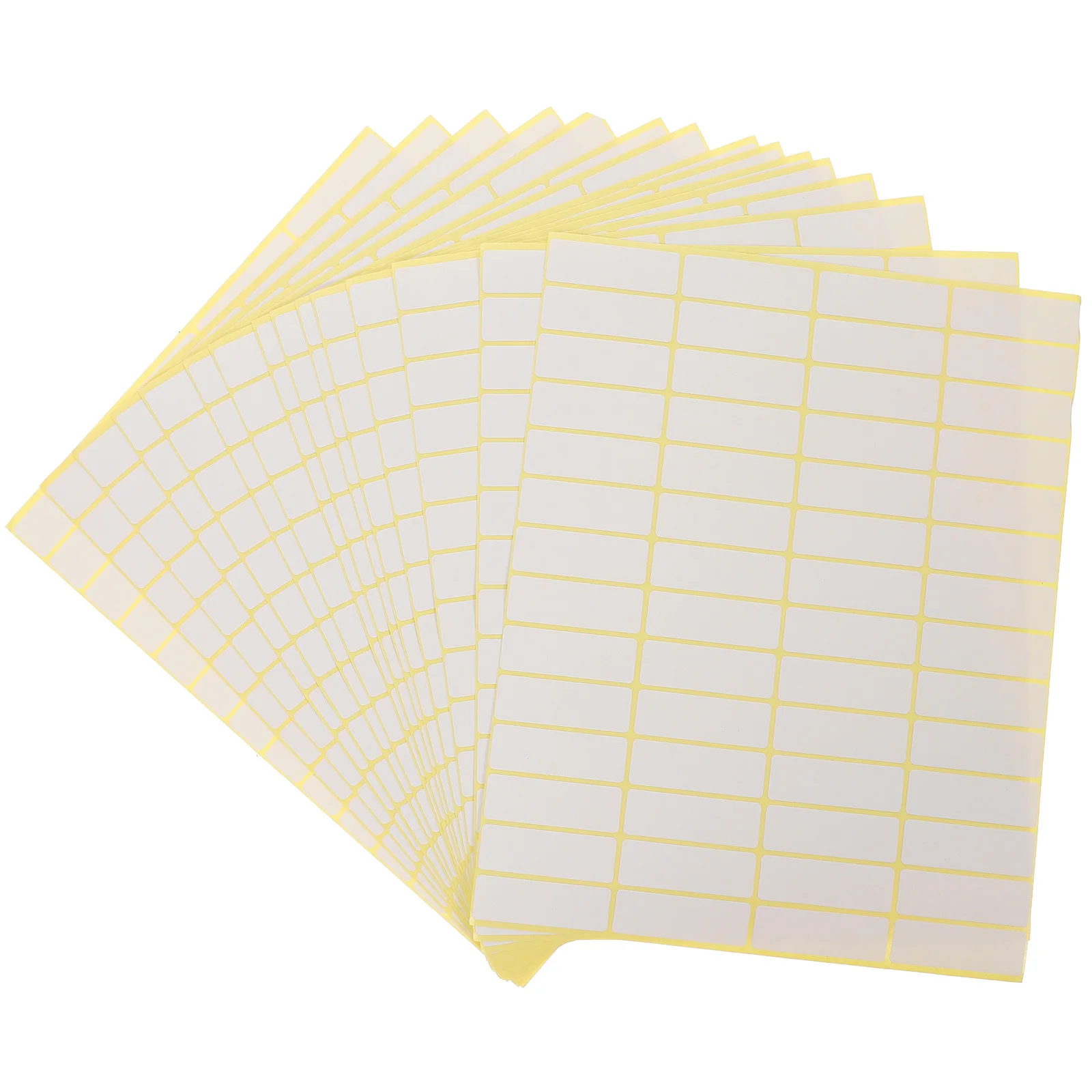 15 ورقة من ملصقات الملصقات البيضاء، ملصقات التسعير الفارغة، دعم لاصق، حجم صغير لشركات البيع بالتجزئة وتنظيم المكاتب #4