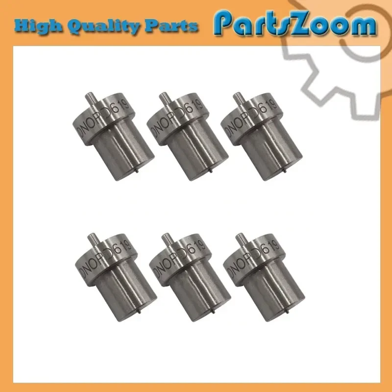 

6 Piece Fuel Injector Nozzle DN0PD619 093400-6190 Nozzles for 1KZ-T/1HZ-T/5L-E