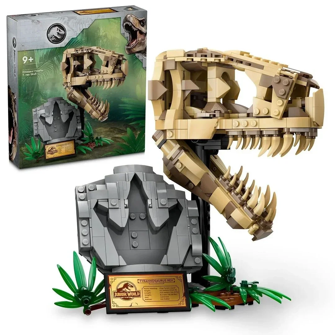 2024 577pcs Dinosaurus Fossielen T.rex Schedel Bouwstenen Bricks Gemonteerd Bricks 76964 Model Educatief Bricks Speelgoed voor Kinderen