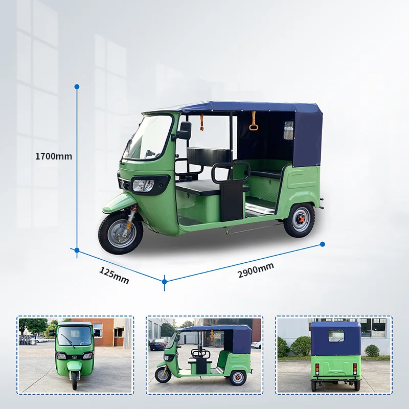 CKD SKD 12인치 3륜 전기 삼륜 오토바이 2000W 40km/h 속도 100km 주행거리 중국산 전기 삼륜차