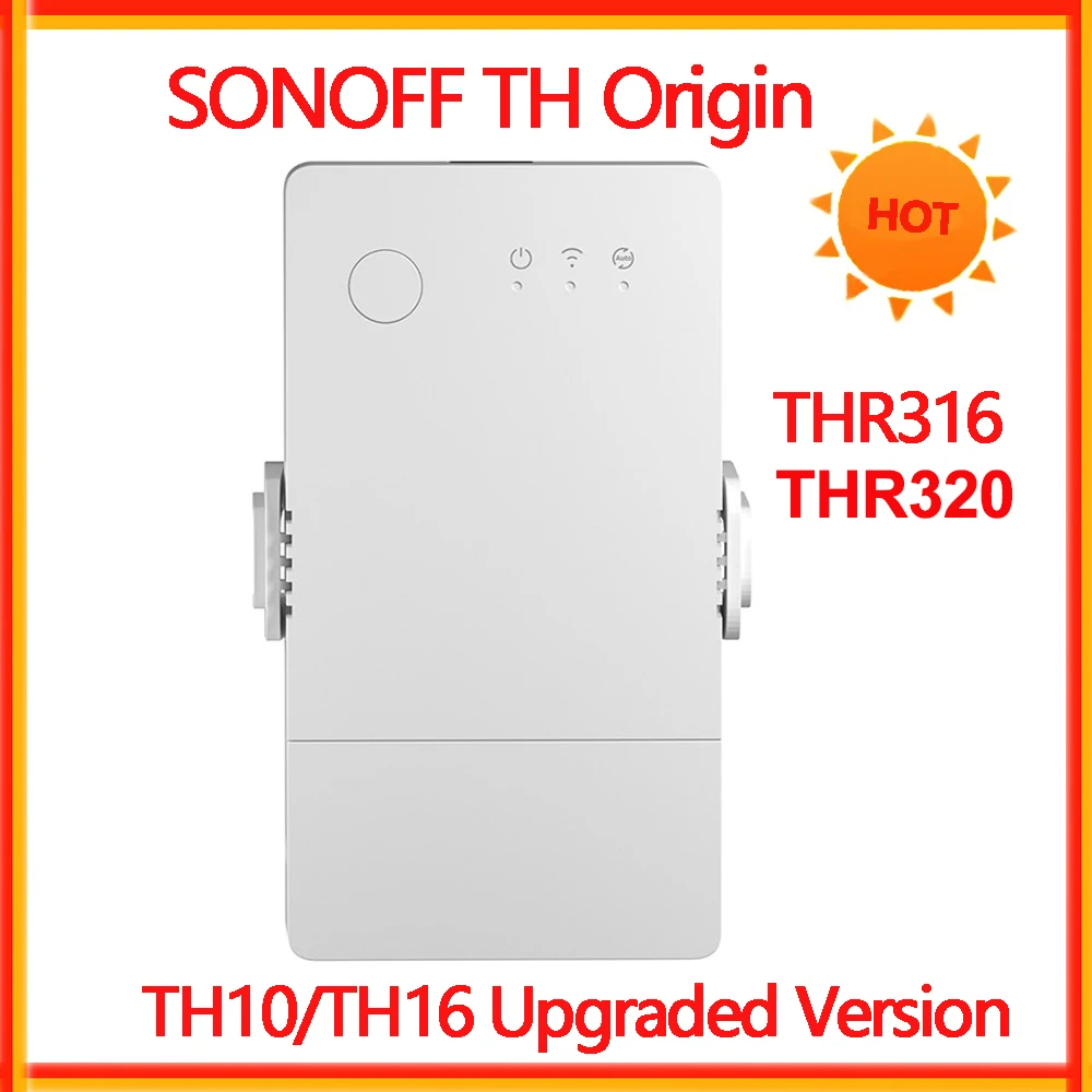 SONOFF TH Origin Thr316/THR320 16A 20A Wifi Smart Temperature and Humidity Monitoring eWelink Switch TH10/TH16 Upgraded Version