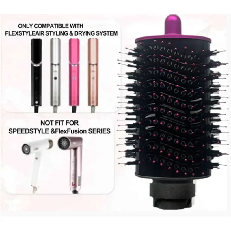 【SOLO TODAY】 Per Shark Flexstyle Ferro arricciacapelli Set di spazzole leviganti Barili conici e ferro arricciacapelli lungo Onda strutturata Capelli lisci St