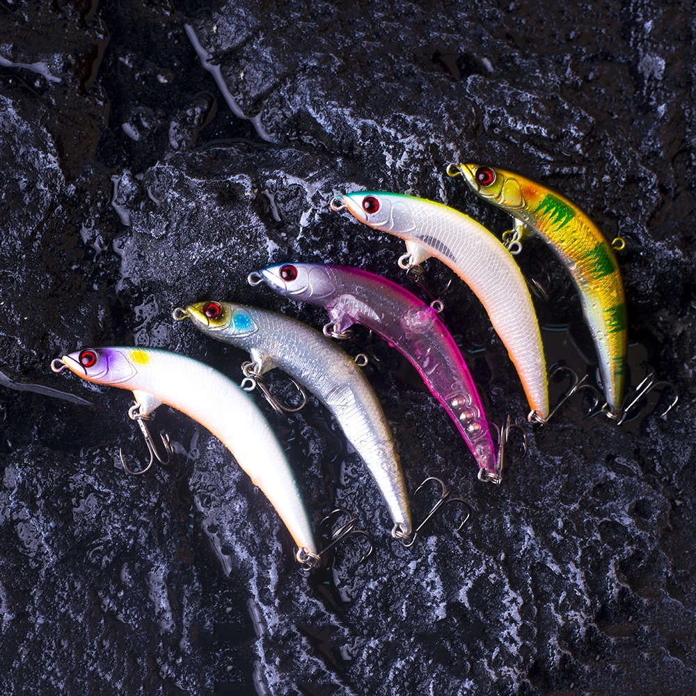 CCLTBA Bent Pecil Bait Wobblers 8.5cm 7g Topwater Lures Surface Dying Rattle Fishing Lures Minnow Baits Bass Trout Lures Tackle