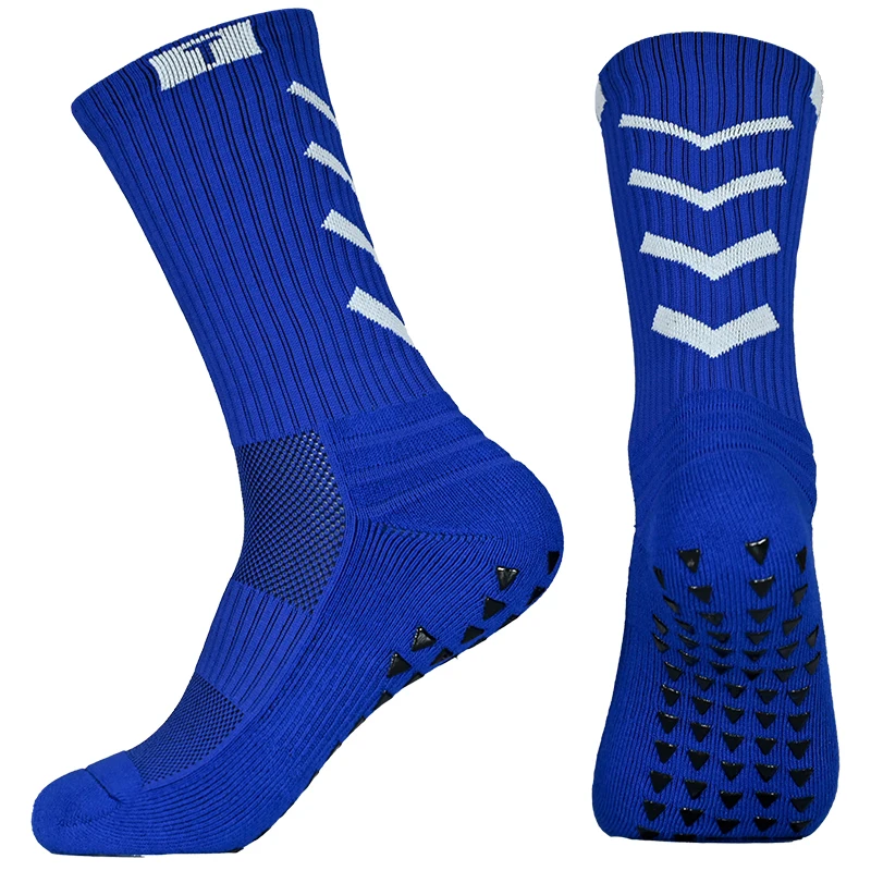 New Coming Anti Slip Football Socks Breathable Towel Bottom Adults Men Women Sports Soccer Socks Soft Cycling Grip Sock