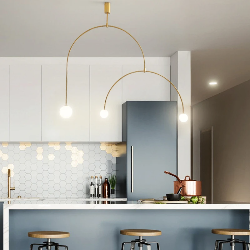 Modern Glass Ball Pendant Lighting For Bedroom/Hotel Nordic Gold Pendant Lamp /Hanging Lights Art Deco Pendant Lamp Home Indoor image 4