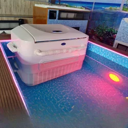 counter-current trainer infinity swimming pool laminar flow thruster intelligent remote control wall-mounted water treadmill