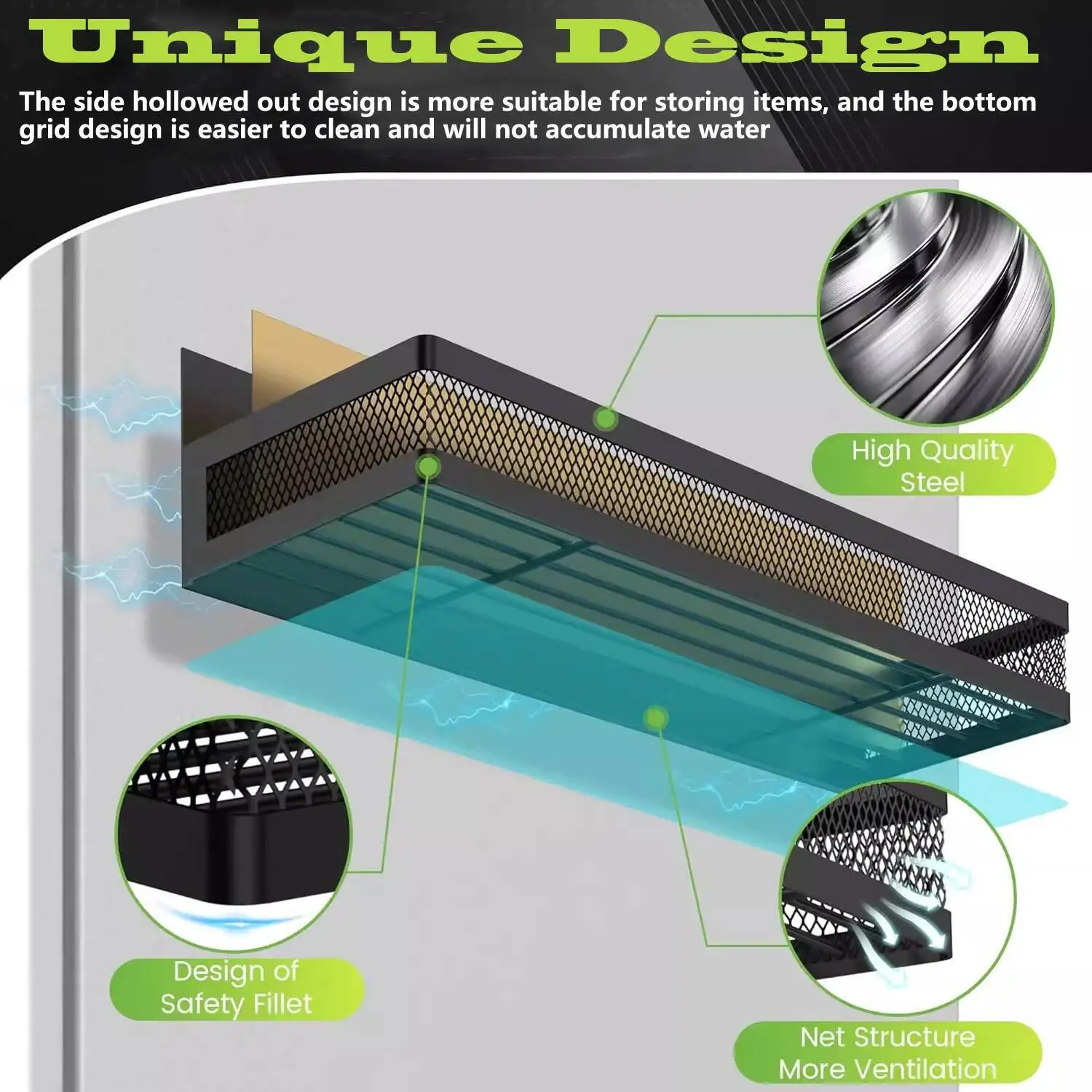 Scaffale in metallo per frigorifero, forno, frigorifero, per cucina fai da te, organizer per spezie, ripiano magnetico