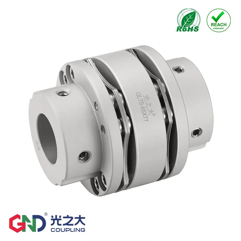 

GLTB 8 Screws High Rigidity Stepped Double Diaphragm Keyway Series shaft coupling diameter 56mm length 64mm